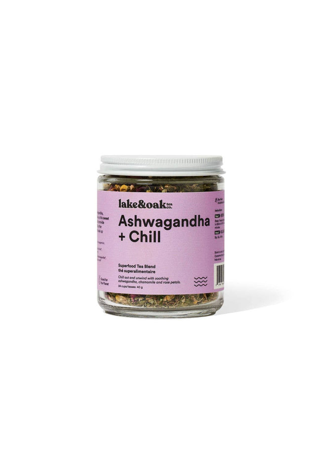 Lake & Oak Tea Co. - Ashwagandha + Chill - Superfood Tea Blend