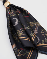 Fable England UK - Scarf Bag Charm in Black Into the Woods