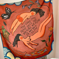ohimgood - Scarf - The love you send into the universe will find its way back you.