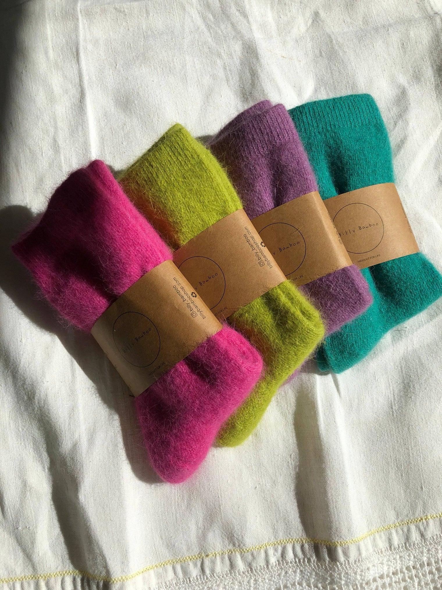 Billy Bamboo - Fluffy Angora Socks