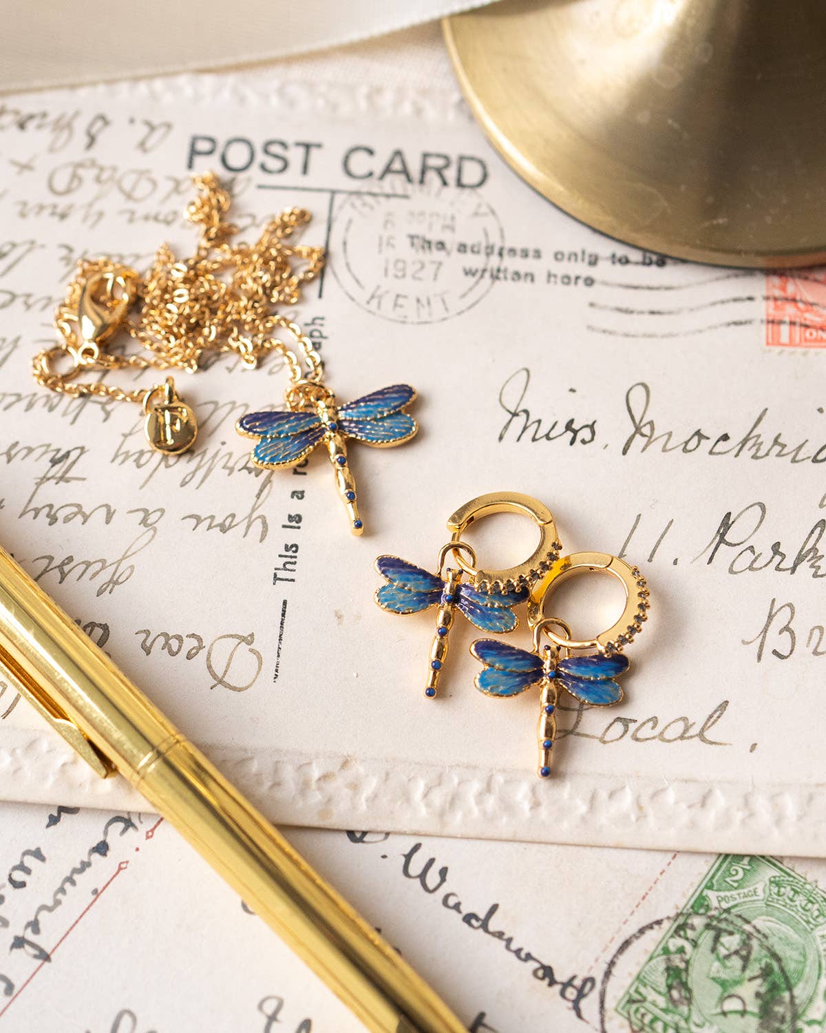 Fable England - FABLE Dragonfly Pendant Necklace