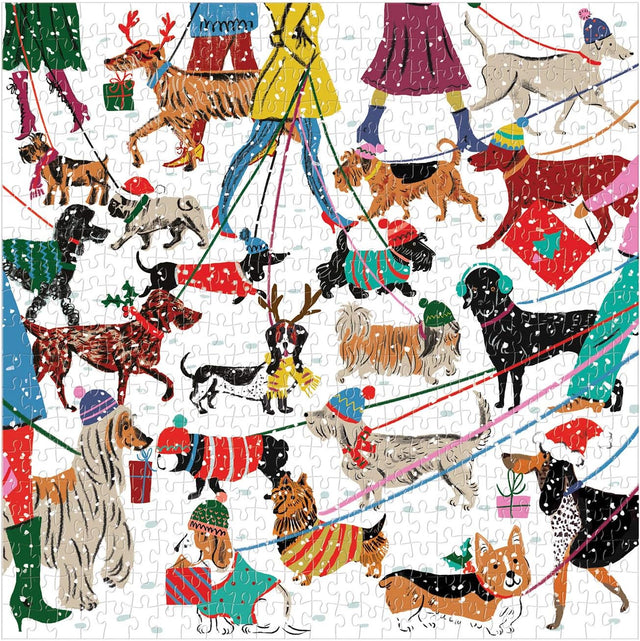 Winter Dogs 500 Piece Puzzle