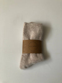 Billy Bamboo - FLUFFY ANGORA SOCKS - NEUTRAL