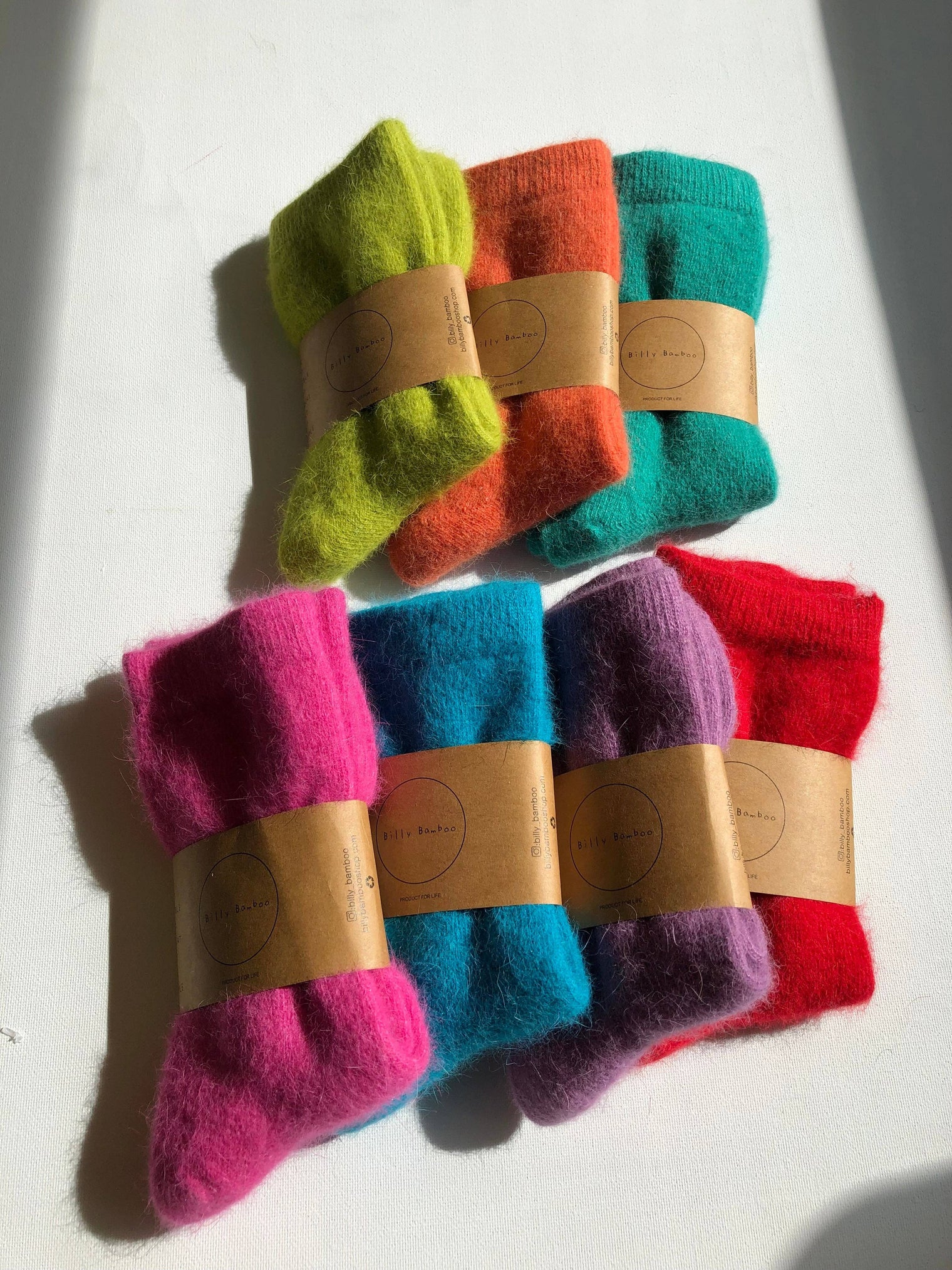 Billy Bamboo - Fluffy Angora Socks