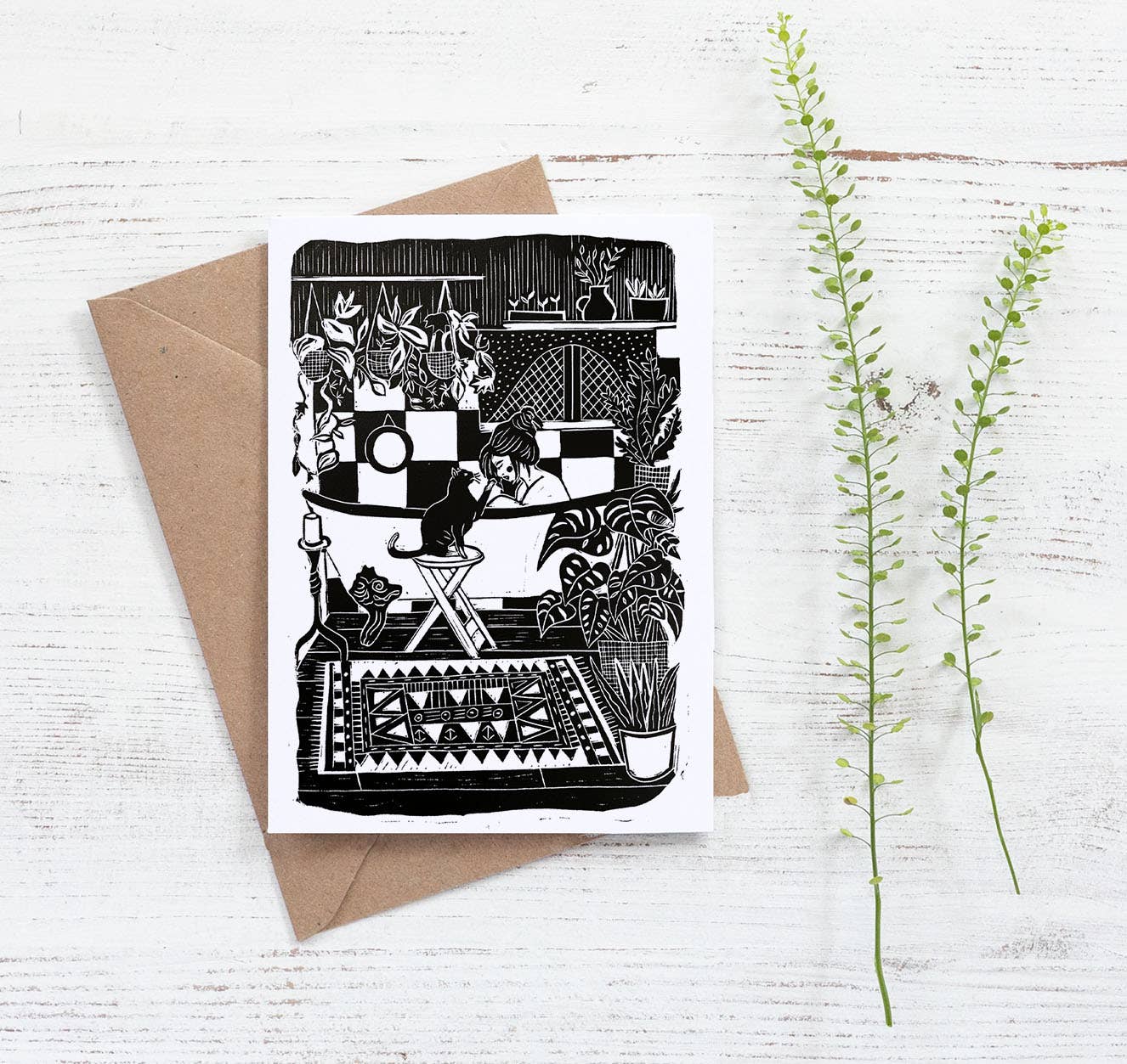 Prints by the Bay - Bathtime Card