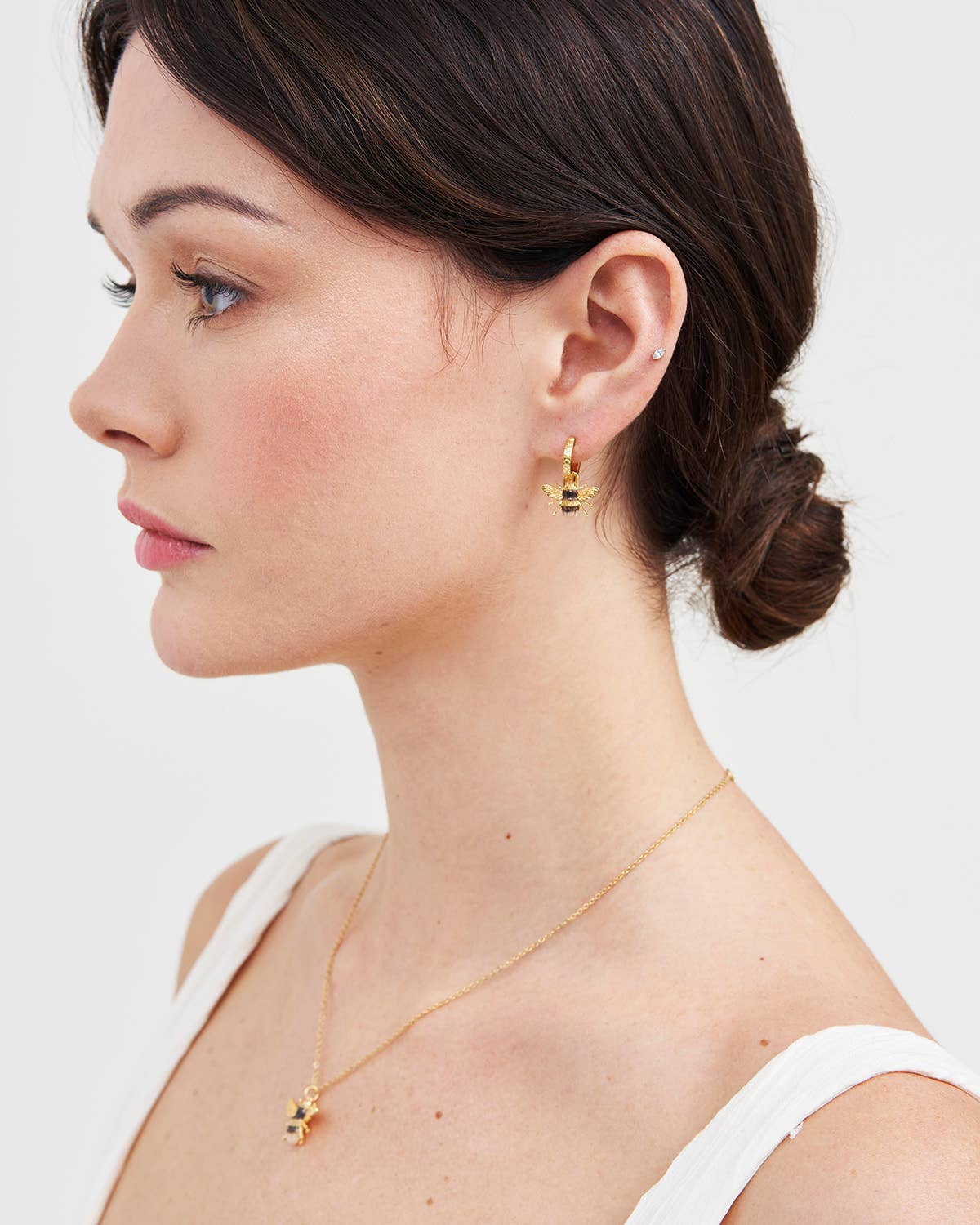 Fable England UK - Bee Huggie Earrings