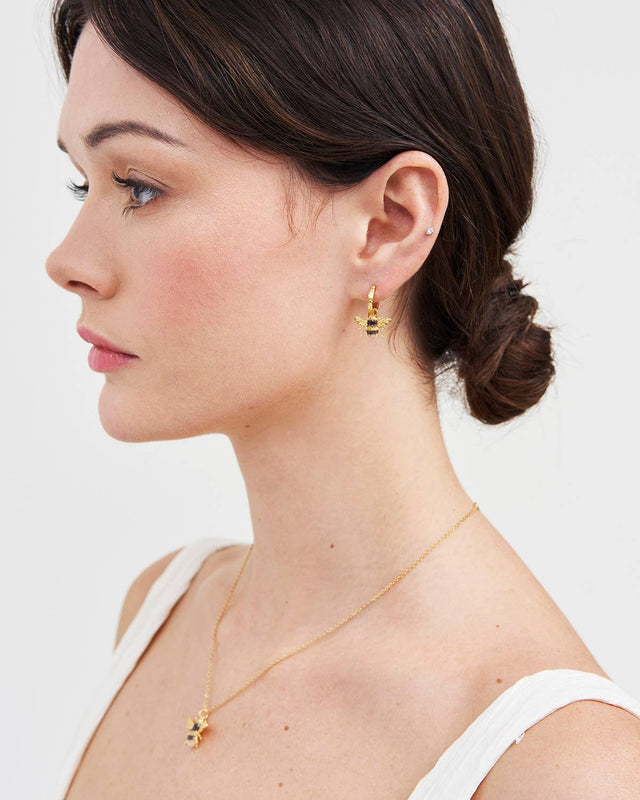 Fable England UK - Bee Huggie Earrings