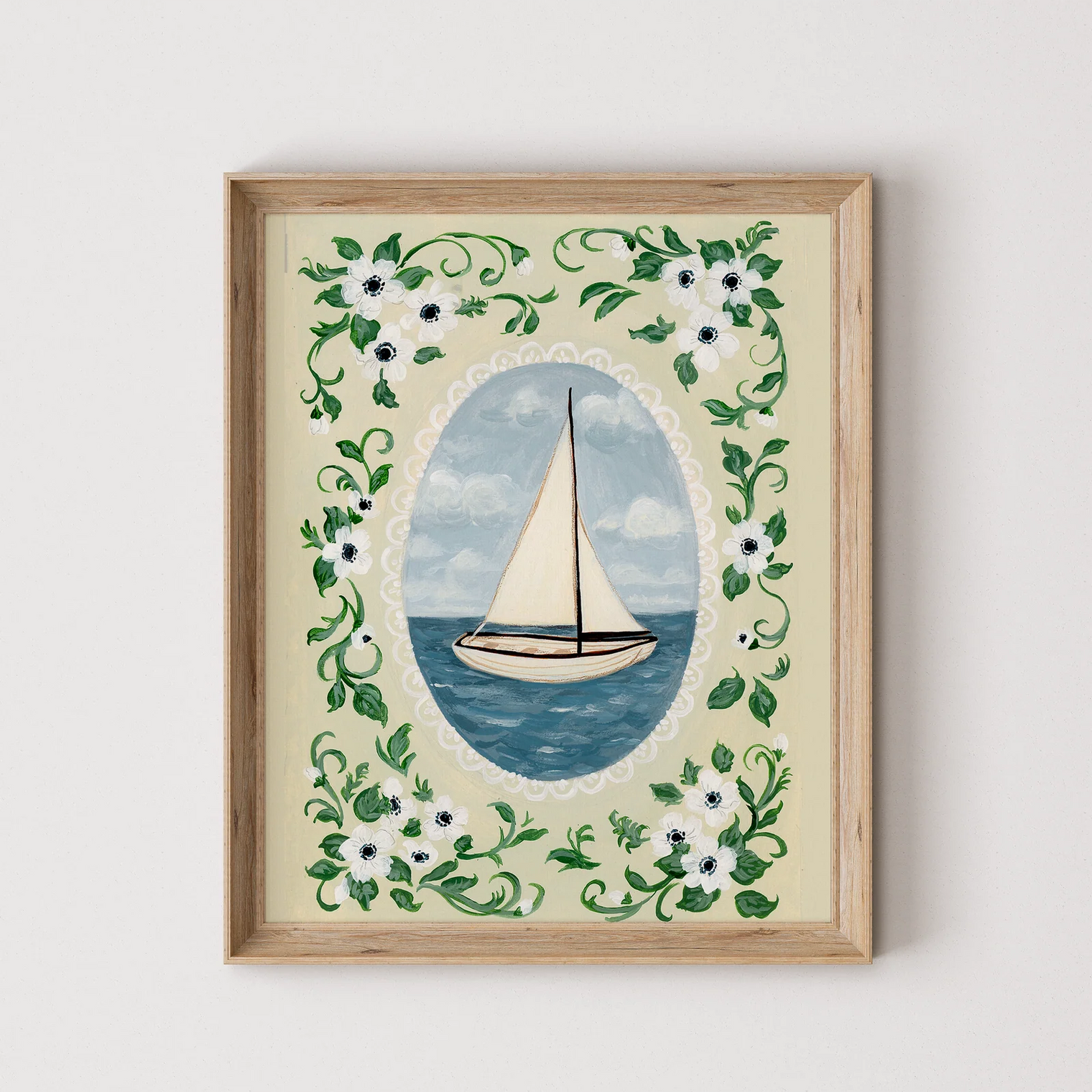 Floral Boat Print - 5X7 Print
