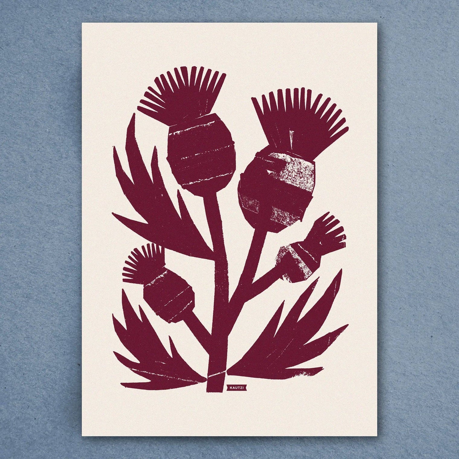 Tea Towel Wild Thistles