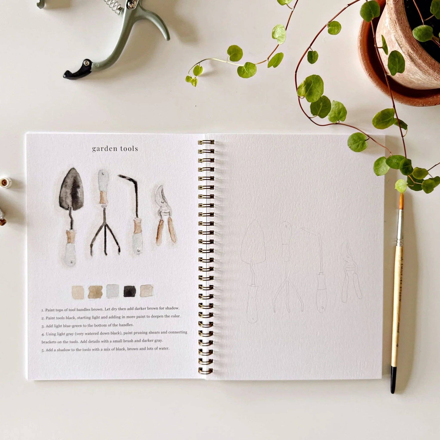 Emily Lex Studios - Garden Watercolor Workbook