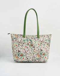 Fable England - Garden Floral Cream Grab Tote