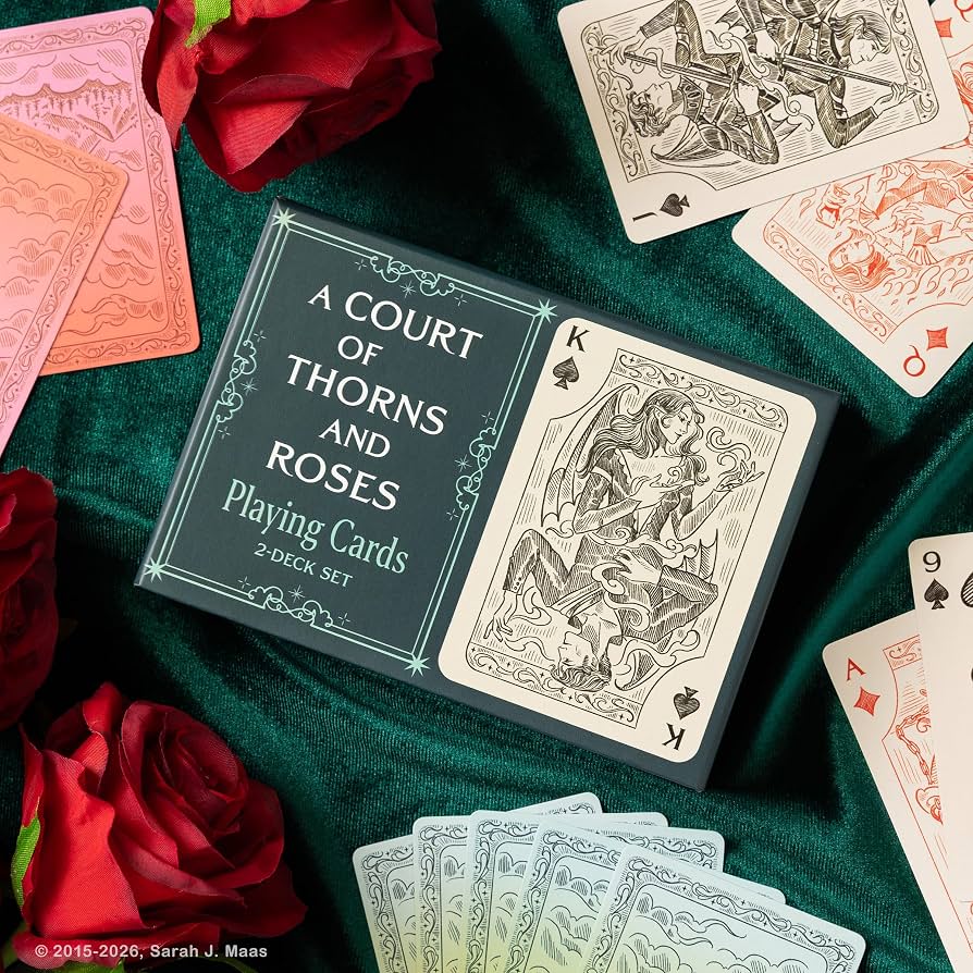 A Court of Thorns and Roses Official Playing Card Set (Night Court Inner Circle) 2-Deck Set