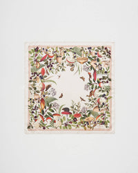 Fable England UK - Orla Mushroom Small Square Scarf in Ivory