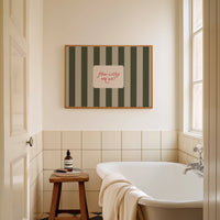 How Lucky Are We Small Striped Print