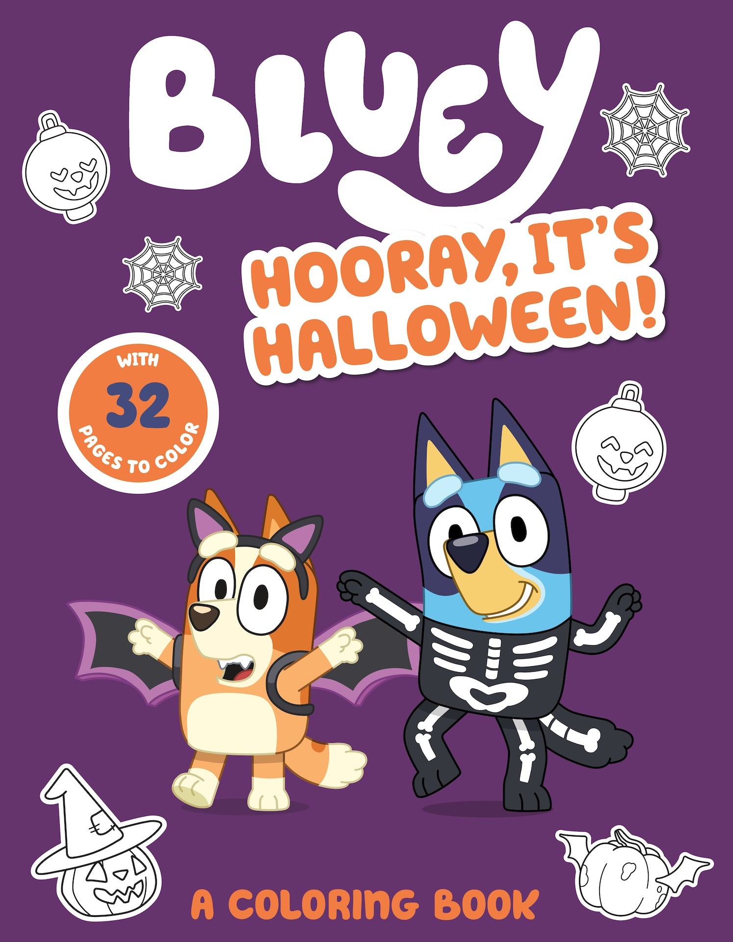 Bluey: Hooray, It's Halloween! A Colouring Book