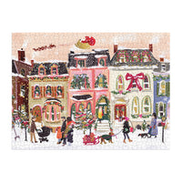 Snowfall on Main Street 1000 Piece Puzzle