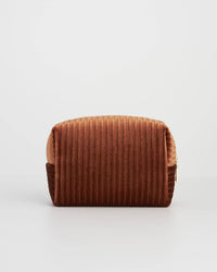 Rust Corduroy Velvet Cosmetics Pouch