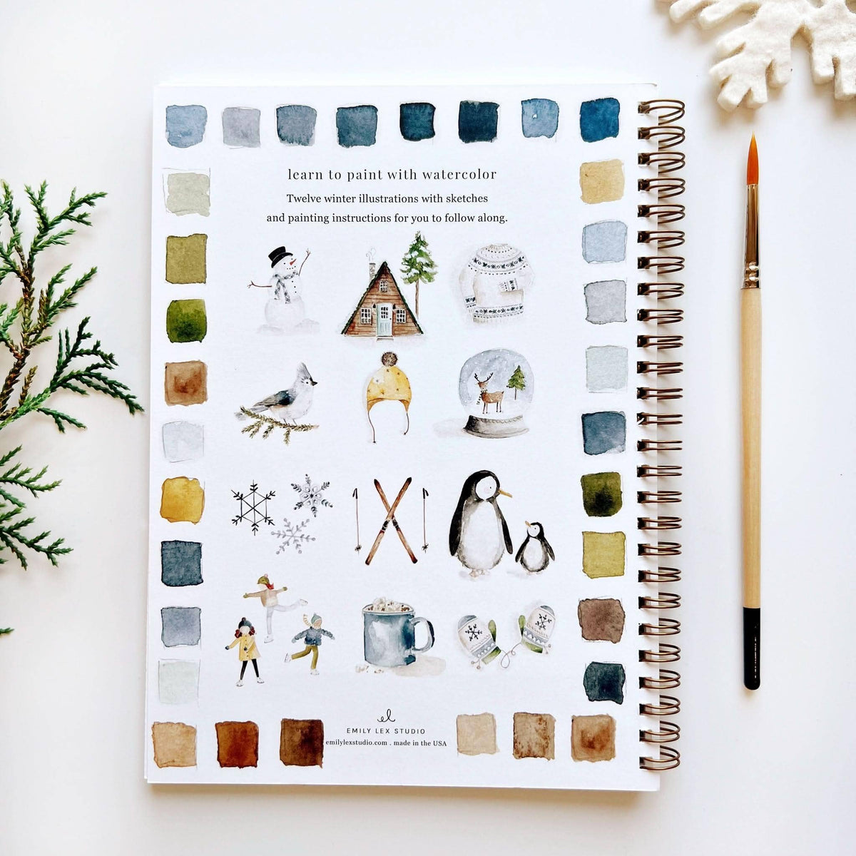 Emily Lex - Winter Watercolor Workbook