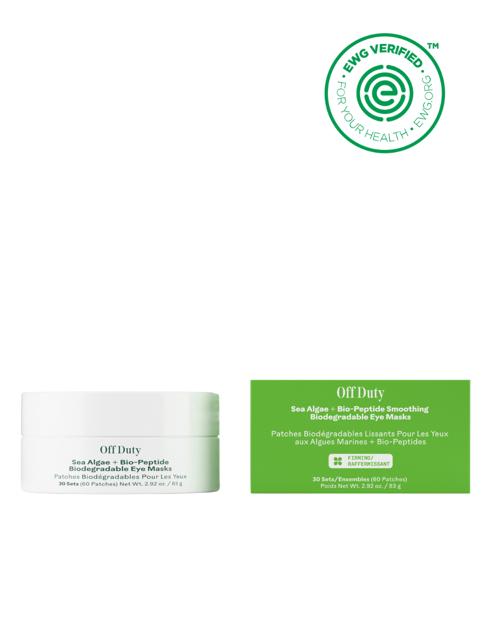 Three Ships - OffDuty™Sea Algae + Bio-Peptide Smoothing Biodegradable Eye Masks