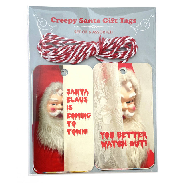 Smitten Kitten - Creepy Santa Gift Tags