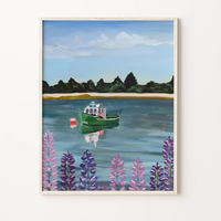 Dover's Quiet Cove Vertical Art Print