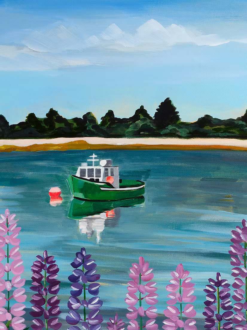 Dover's Quiet Cove Vertical Art Print