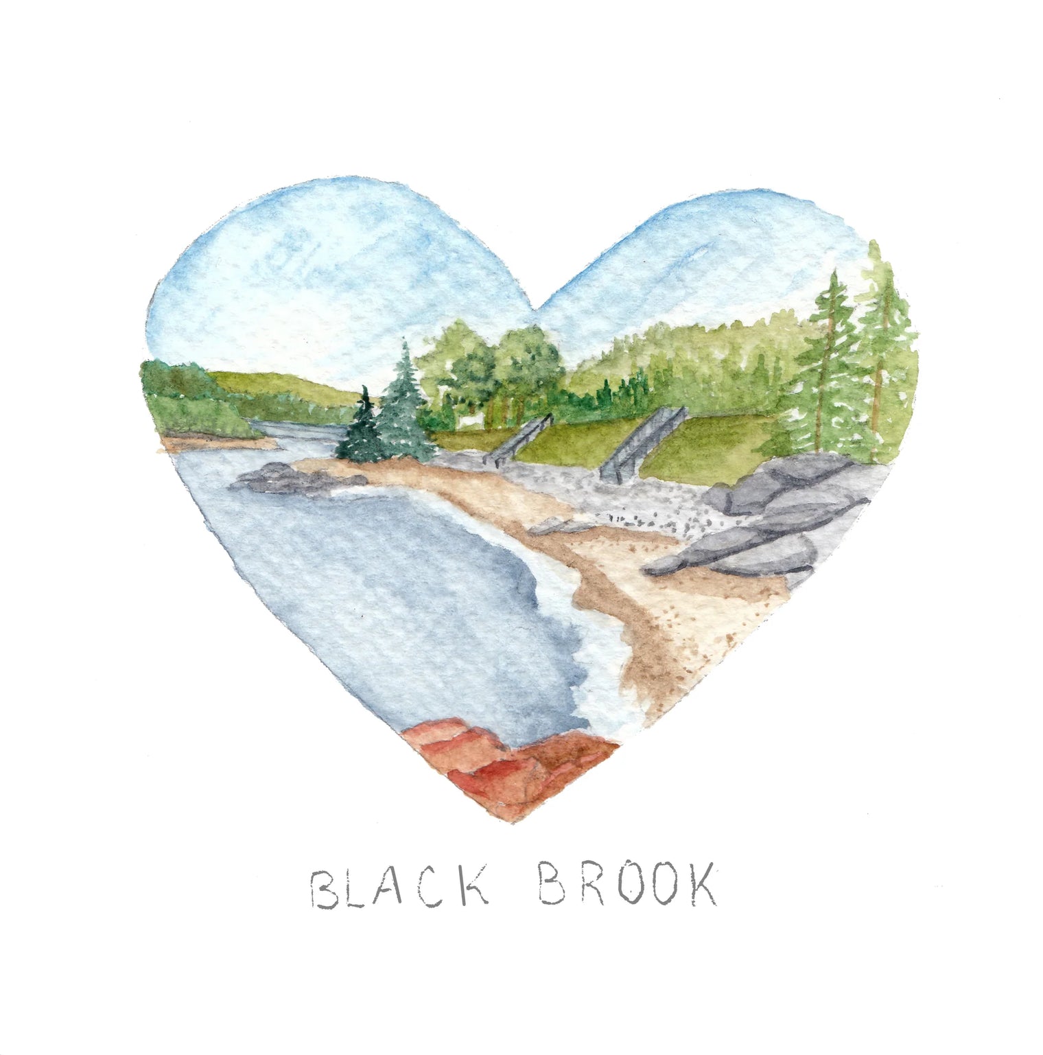 Jayme Burns - Black Brook Print - 5x5