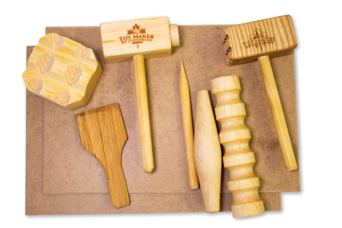 Play Dough Wooden Tool Set