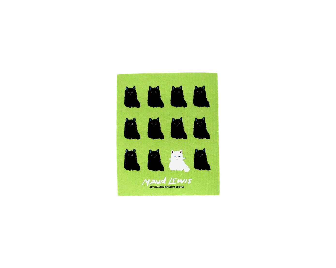 Maud Lewis Cat Swedish Dishcloth