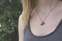 Brass Bunny Necklace