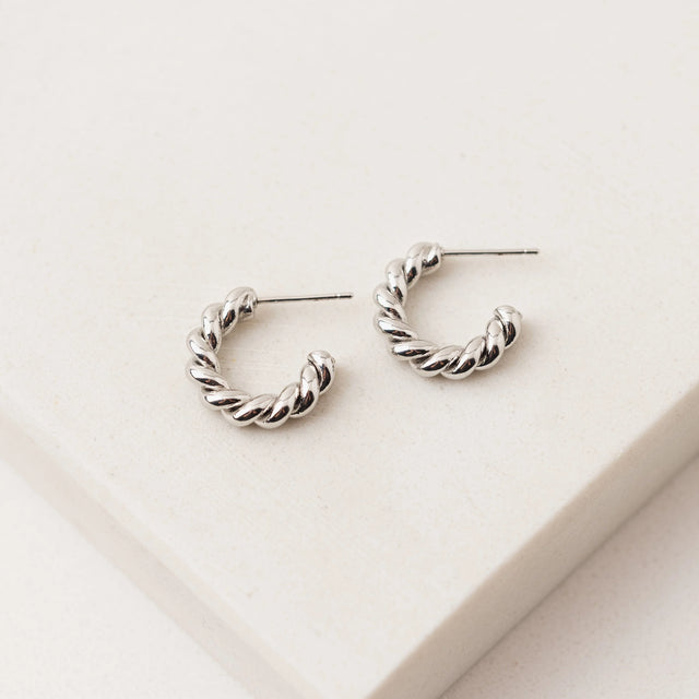 Dawson Hoop Earrings - Silver and Gold