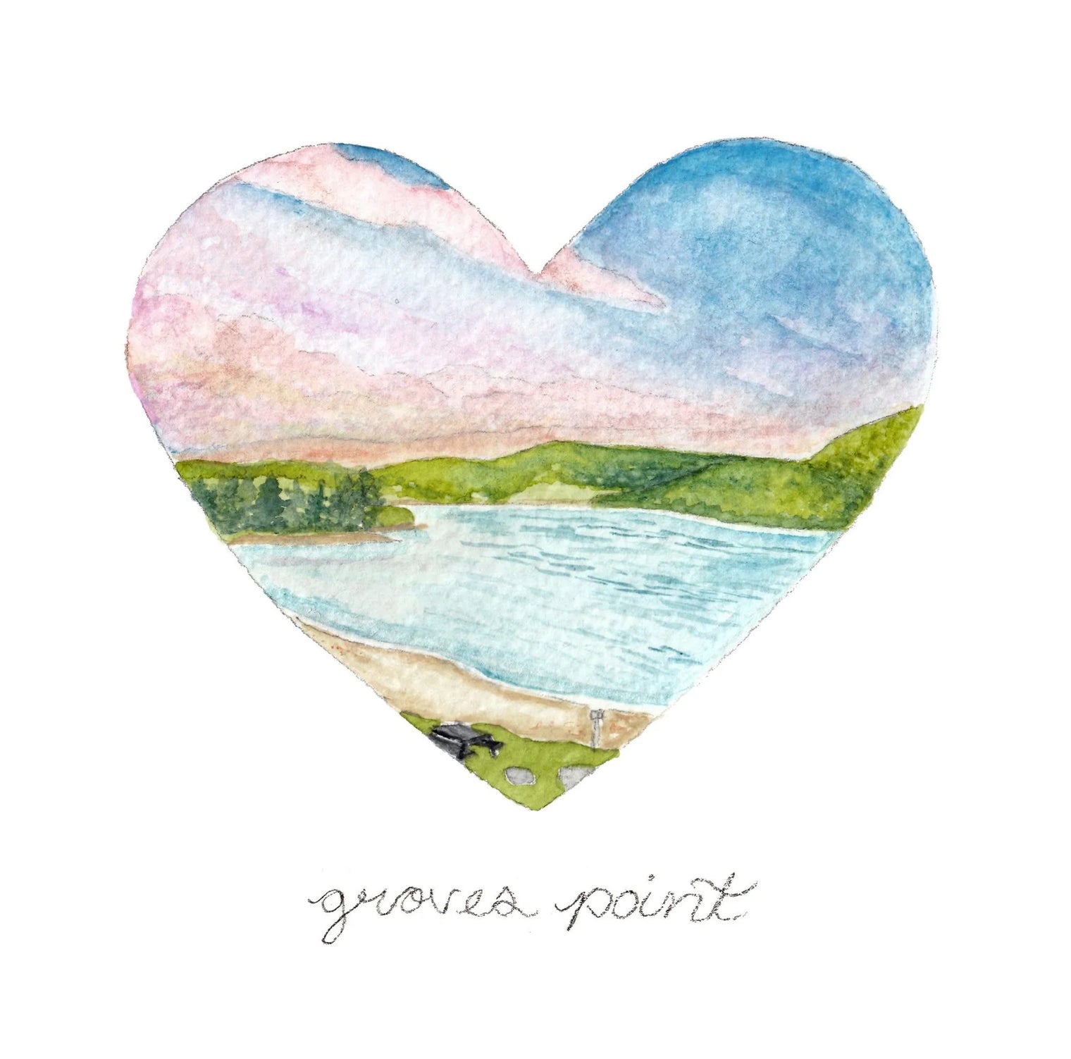 Jayme Burns - Groves Point Print - 5x5