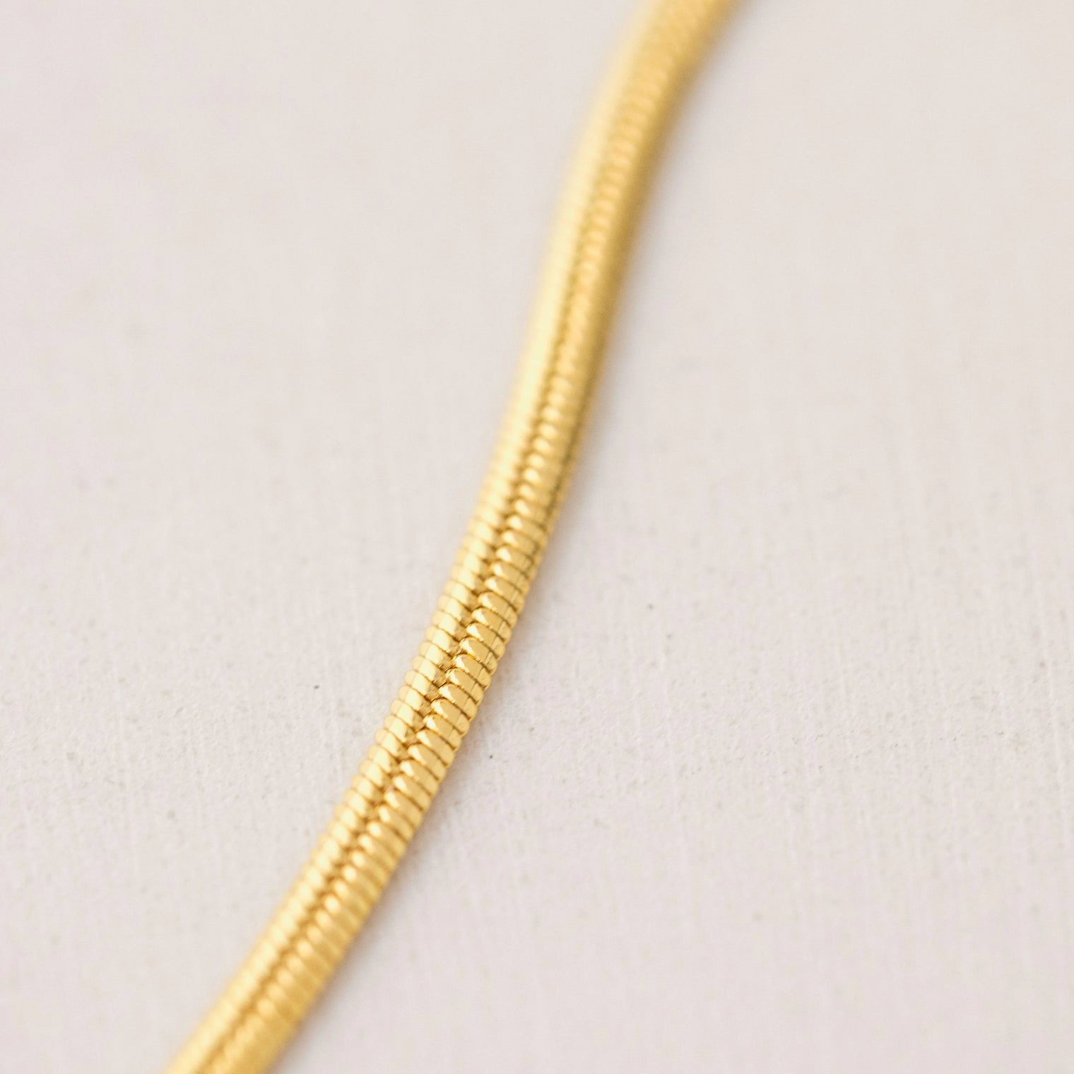 Herringbone Chain Necklace Gold