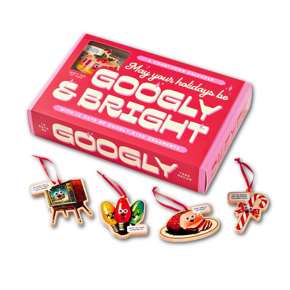 Googly & Bright Holiday Ornament Countdown Calendar