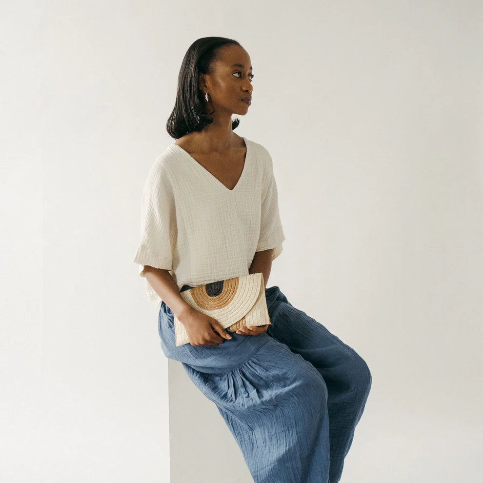 Palm Leaf Clutch