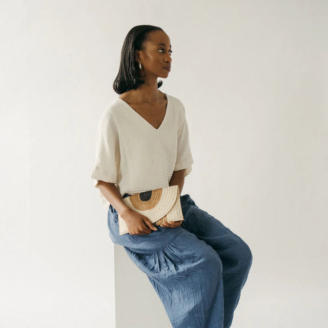 Palm Leaf Clutch