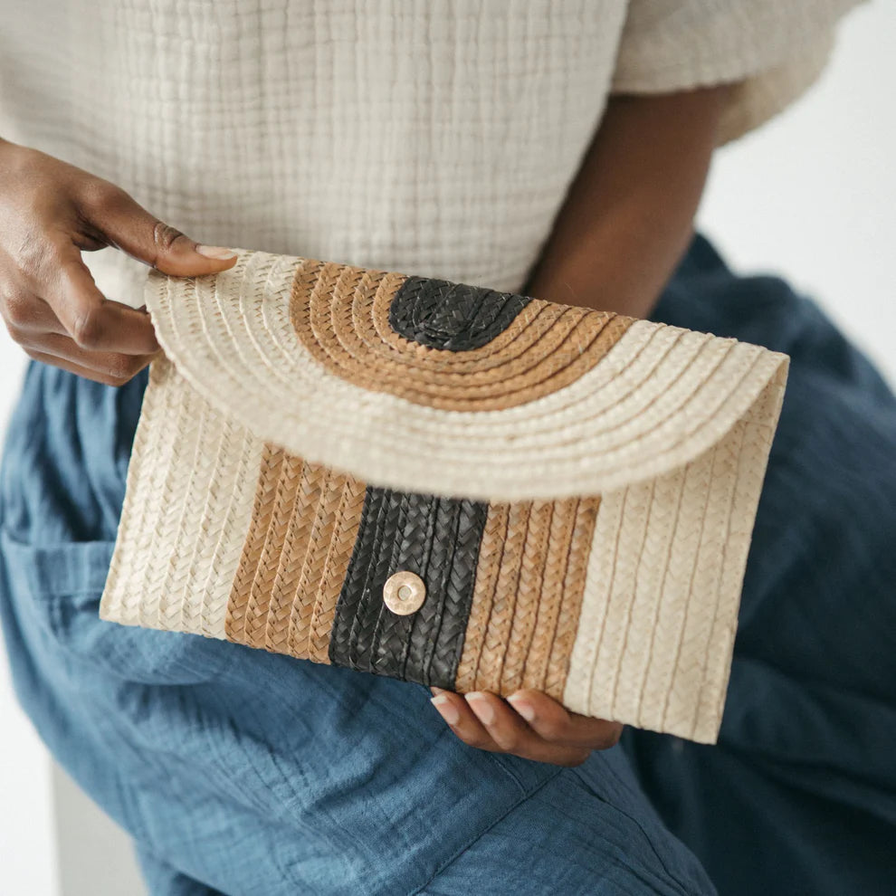 Palm Leaf Clutch