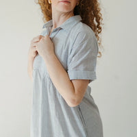 Collared Button Shirt Dress