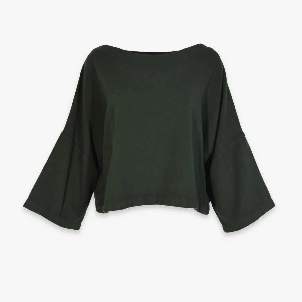 Pokoloko - Loft Cotton Crop Bell Sleeve Top