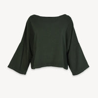 Pokoloko - Loft Cotton Crop Bell Sleeve Top
