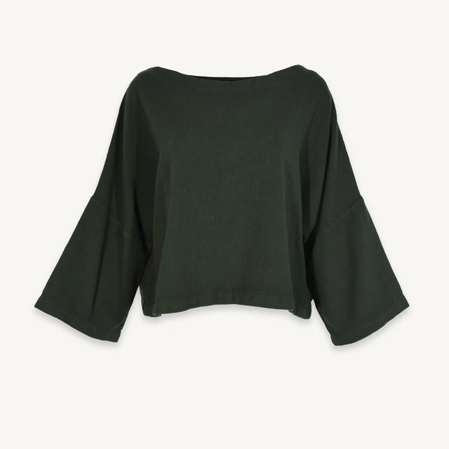 Pokoloko - Loft Cotton Crop Bell Sleeve Top