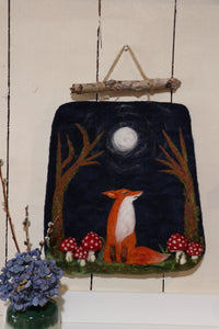 Magic of Wool - Felted Wall Art – Fox in Enchanted Forest