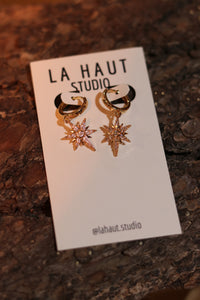 La Haut Studio - Gold Plated Dangle Earrings