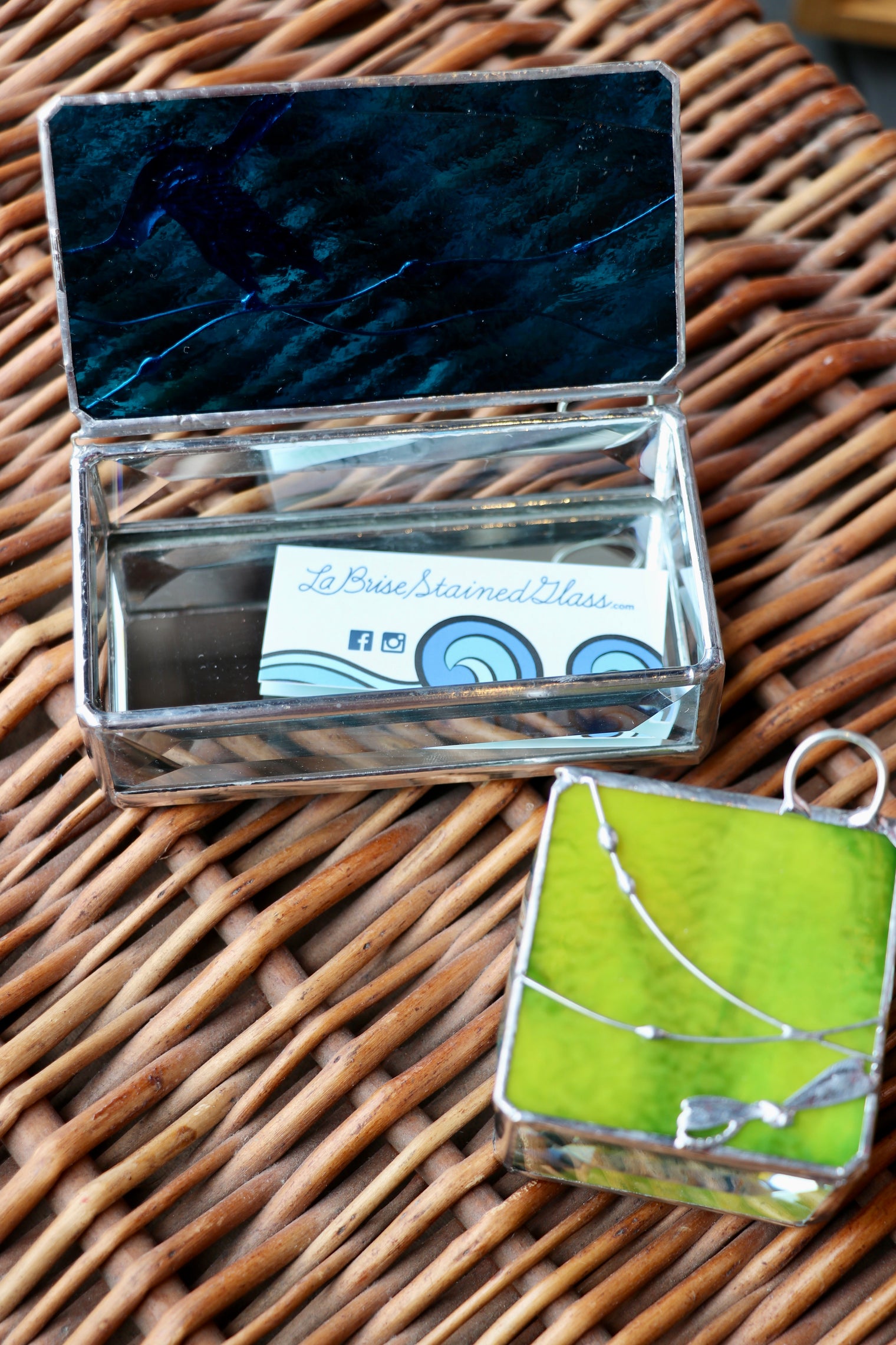 LaBrise Stained Glass - Suncatchers, Earrings, Mobiles, Jewelry Boxes