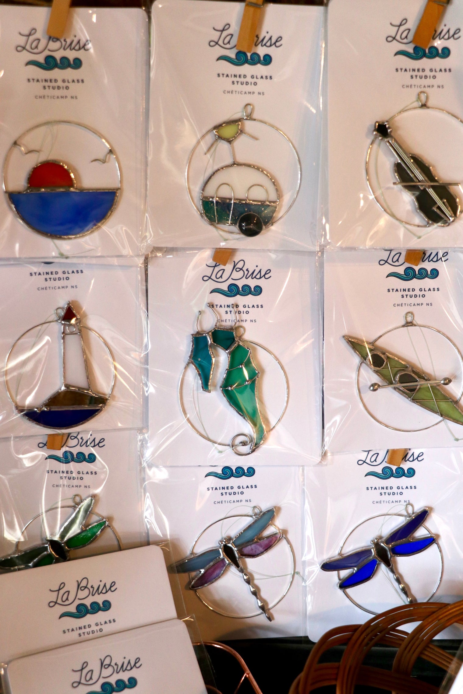 LaBrise Stained Glass - Suncatchers, Earrings, Mobiles, Jewelry Boxes