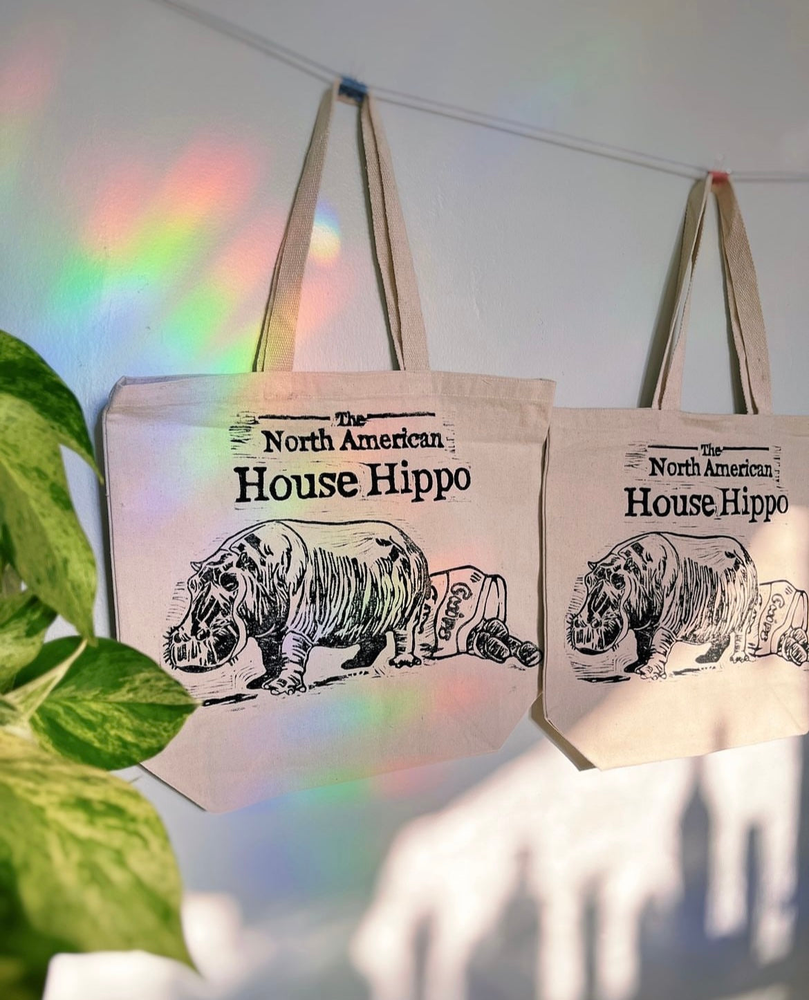 House Hippo Tote Bag