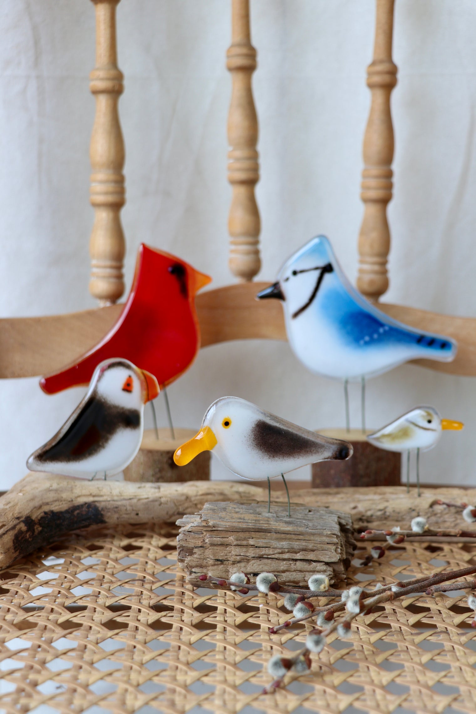 The Glass Bakery - Hanging and Perched Glass Birds