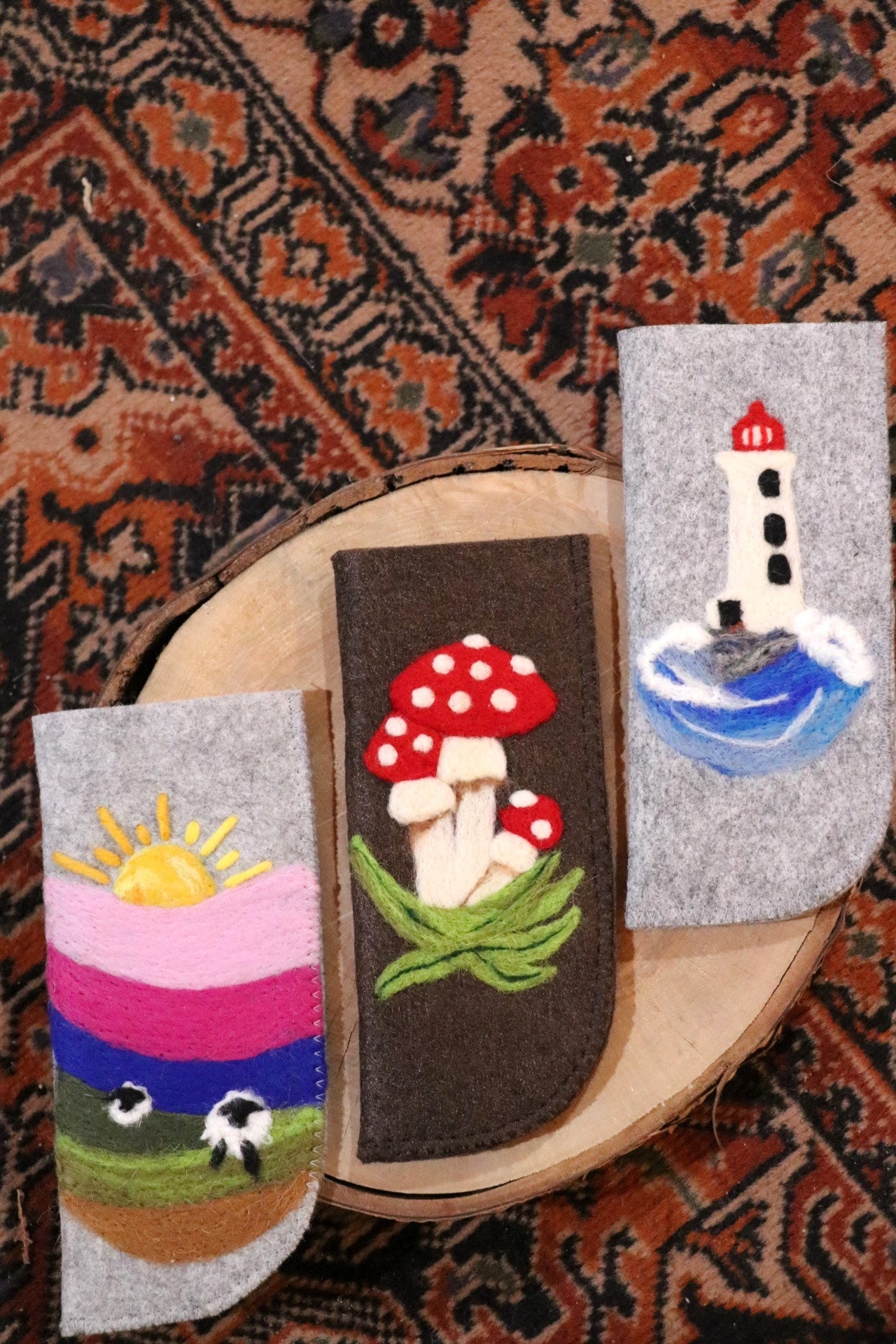 Felted Eyeglass Cases - Various Scenes