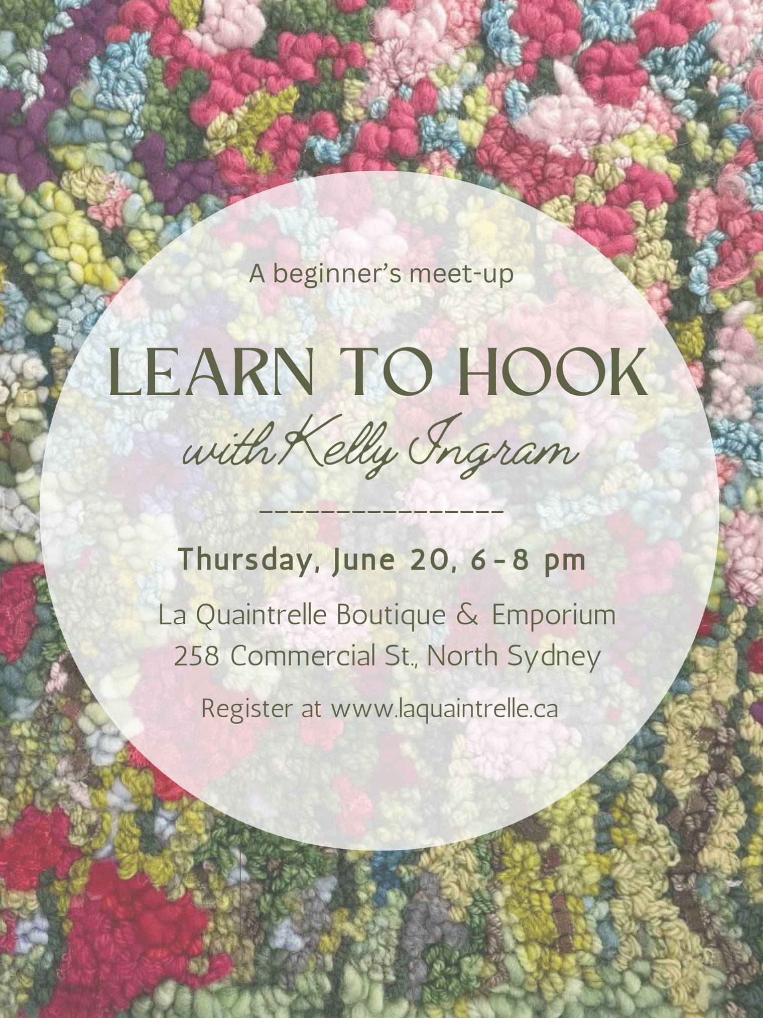 Learn to Hook with Kelly Ingram - June 20th