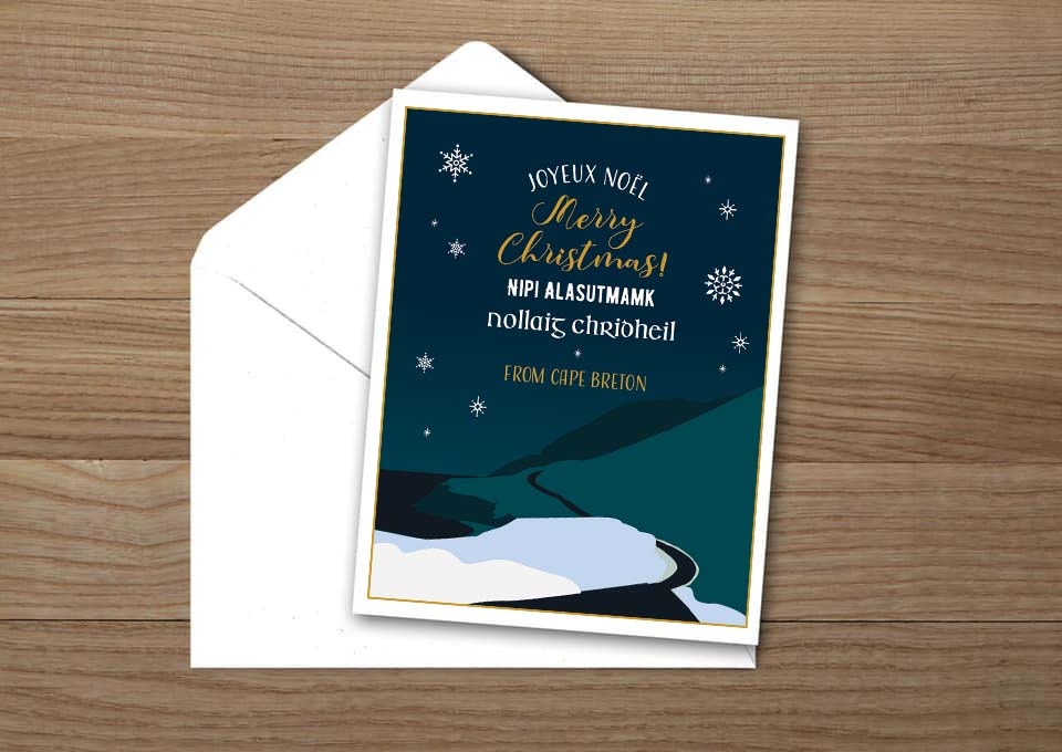 Merry Christmas Languages Card